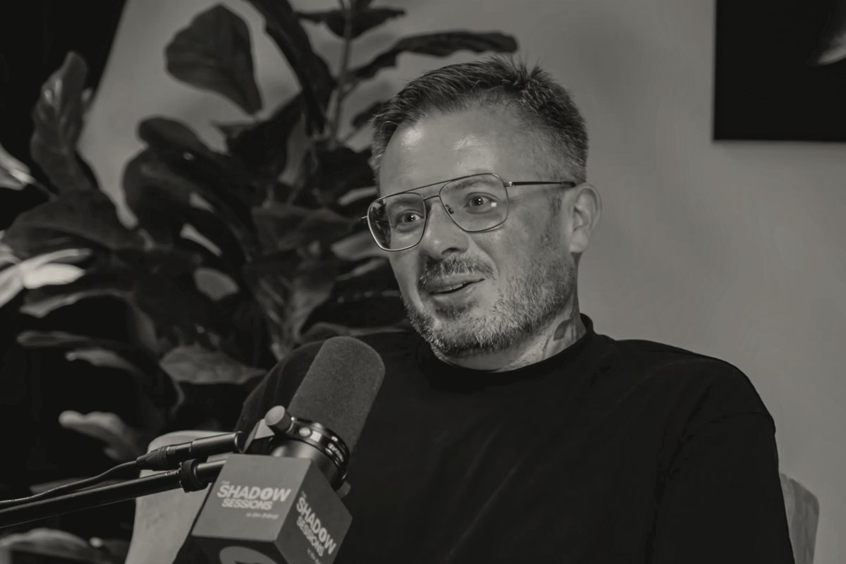 James Linton being interviewed on a podcast